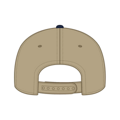 OTTO 31-069 5 Panel Mid Profile Baseball Cap - Nvy/Kha - Nvy/Kha / 6 1/2’’ - 7 5/8’’