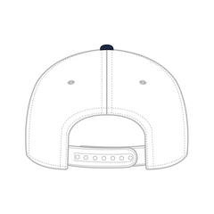 OTTO 31-069 5 Panel Mid Profile Baseball Cap - Nvy/Wht - Nvy/Wht / 6 1/2’’ - 7 5/8’’