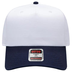 OTTO 31-069 5 Panel Mid Profile Baseball Cap - Nvy/Wht - Nvy/Wht / 6 1/2’’ - 7 5/8’’