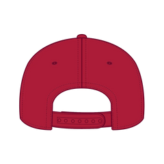 OTTO 31-069 5 Panel Mid Profile Baseball Cap - Red - Red / 6 1/2’’ - 7 5/8’’