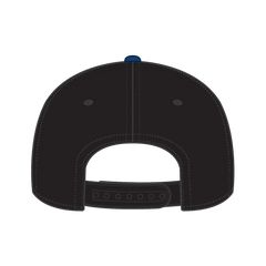 OTTO 31-069 5 Panel Mid Profile Baseball Cap - Royal/Black - Royal/Black / 6 1/2’’ - 7 5/8’’