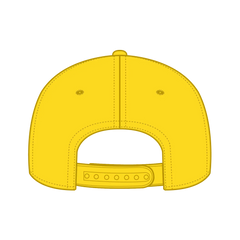 OTTO 31-069 5 Panel Mid Profile Baseball Cap - Yellow - Yellow / 6 1/2’’ - 7 5/8’’
