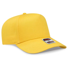 OTTO 31-069 5 Panel Mid Profile Baseball Cap - Yellow - Yellow / 6 1/2’’ - 7 5/8’’