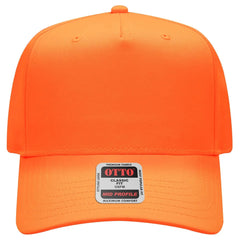 OTTO 31-069 Neon 5 Panel Mid Profile Baseball Cap - N. Orange - N. Orange / 6 1/2’’ - 7 5/8’’
