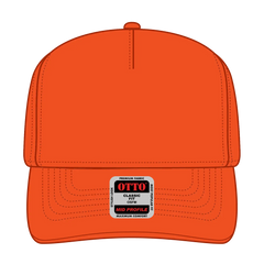 OTTO 31-069 Neon 5 Panel Mid Profile Baseball Cap - N. Orange - N. Orange / 6 1/2’’ - 7 5/8’’
