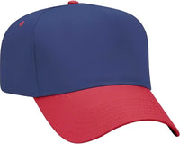 OTTO 31-069 Twill 5 Panel Pro Style Cap - Red Royal - Red Royal / One Size Fits Most