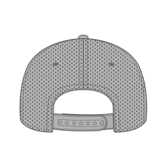 OTTO 31-4 5 Panel Mid Profile Baseball Cap - Gray - Gray / 7 3/8’’ - 7 5/8’’