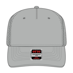OTTO 31-4 5 Panel Mid Profile Baseball Cap - Gray - Gray / 7 3/8’’ - 7 5/8’’