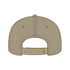 OTTO 31-4 5 Panel Mid Profile Baseball Cap - Khaki - Khaki / 7 3/8’’ - 7 5/8’’