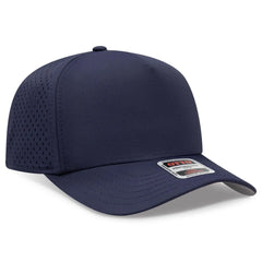 OTTO 31-4 5 Panel Mid Profile Baseball Cap - Navy - Navy / 7 3/8’’ - 7 5/8’’