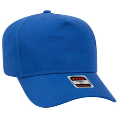 OTTO 31-538 5 Panel Mid Profile Baseball Cap - Royal - Royal / 6 1/2’’ - 7 5/8’’