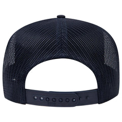 OTTO 32-285 5 Panel Mid Profile Mesh Back Trucker Cap - Nvy - Nvy / 6 1/2’’ - 7 5/8’’