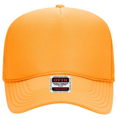 OTTO 32-467 5 Panel Mid Profile Mesh Back Trucker Cap - Gold - Gold / 6 1/2’’ - 7 5/8’’