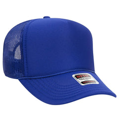 OTTO 32-467 5 Panel Mid Profile Mesh Back Trucker Cap - Royal - Royal / 6 1/2’’ - 7 5/8’’