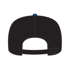 OTTO 37-143 5 Panel High Crown Baseball Cap - Royal/Black - Royal/Black / 6 1/2’’ - 7 5/8’’