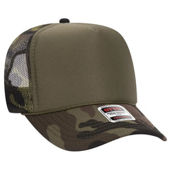 OTTO 39-165 5 Panel High Crown Mesh Back Trucker Cap - 021CPB - 021CPB / 6 1/2’’ - 7 5/8’’