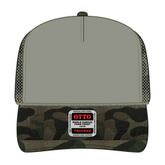 OTTO 39-165 5 Panel High Crown Mesh Back Trucker Cap - 021CPB - 021CPB / 6 1/2’’ - 7 5/8’’
