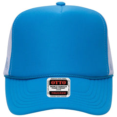 OTTO 39-165 5 Panel High Crown Mesh Back Trucker Cap - 10710716 N Blu/N Blu/Wht - 10710716 N Blu/N Blu/Wht / 6 1/2’’