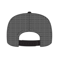 OTTO 39-165 5 Panel High Crown Mesh Back Trucker Cap - Blk/Gld/Blk - Blk/Gld/Blk / 6 1/2’’ - 7 5/8’’