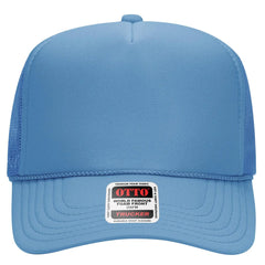 OTTO 39-165 5 Panel High Crown Mesh Back Trucker Cap - Col. Blue