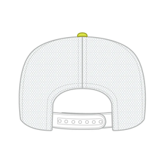 OTTO 39-165 5 Panel High Crown Mesh Back Trucker Cap - N Ylw/N Ylw/Wht - N Ylw/N Ylw/Wht / 6 1/2’’ - 7 5/8’’