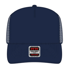OTTO 39-165 5 Panel High Crown Mesh Back Trucker Cap - Navy - Navy / 6 1/2’’ - 7 5/8’’