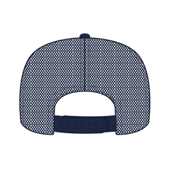 OTTO 39-165 5 Panel High Crown Mesh Back Trucker Cap - Nvy/Gld/Nvy - Nvy/Gld/Nvy / 6 1/2’’ - 7 5/8’’