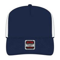 OTTO 39-165 5 Panel High Crown Mesh Back Trucker Cap - Nvy/Nvy/Wht - Nvy/Nvy/Wht / 6 1/2’’ - 7 5/8’’