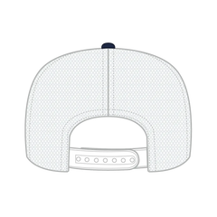 OTTO 39-165 5 Panel High Crown Mesh Back Trucker Cap - Nvy/Nvy/Wht - Nvy/Nvy/Wht / 6 1/2’’ - 7 5/8’’