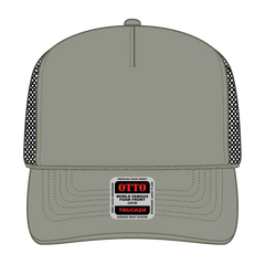 OTTO 39-165 5 Panel High Crown Mesh Back Trucker Cap - Ol.Grn/Ol.Grn/Blk - Ol.Grn/Ol.Grn/Blk / 6 1/2’’ - 7 5/8’’