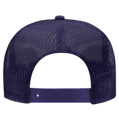 OTTO 39-165 5 Panel High Crown Mesh Back Trucker Cap - Purple