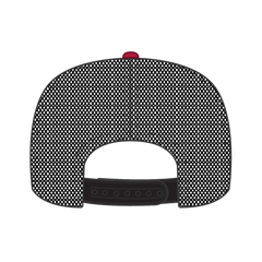 OTTO 39-165 5 Panel High Crown Mesh Back Trucker Cap - Red/Red/Blk - Red/Red/Blk / 6 1/2’’ - 7 5/8’’