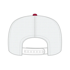 OTTO 39-165 5 Panel High Crown Mesh Back Trucker Cap - Red/Red/Wht - Red/Red/Wht / 6 1/2’’ - 7 5/8’’