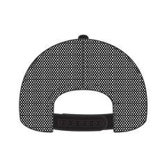 OTTO 39102-1 5 Panel Low Profile Mesh Back Trucker Cap - Blk/Wht/Blk - Blk/Wht/Blk / 7 3/8’’ - 7 5/8’’