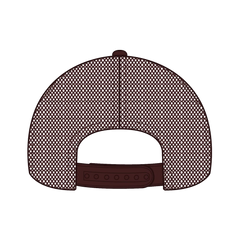 OTTO 39102-1 5 Panel Low Profile Mesh Back Trucker Cap - Brown - Brown / 7 3/8’’ - 7 5/8’’