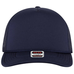 OTTO 3931-1 5 Panel High Crown Mesh Back Trucker Cap - Navy - Navy / 7 3/8’’ - 7 5/8’’
