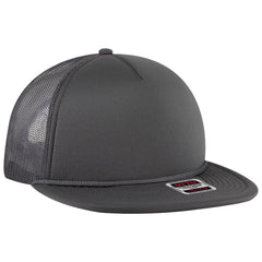 OTTO 39950-1 5 Panel Pro Style Mesh Back Trucker Cap - Char. Gray - Char. Gray / 7 3/8’’ - 7 5/8’’