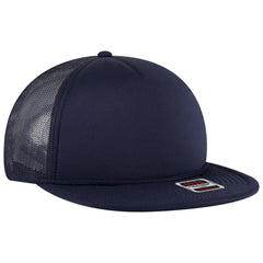 OTTO 39950-1 5 Panel Pro Style Mesh Back Trucker Cap - Navy - Navy / 7 3/8’’ - 7 5/8’’