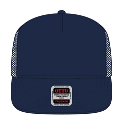 OTTO 39950-1 5 Panel Pro Style Mesh Back Trucker Cap - Navy - Navy / 7 3/8’’ - 7 5/8’’