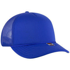 OTTO 39950-2 5 Panel Pro Style Mesh Back Trucker Cap - Royal - Royal / 7 3/8’’ - 7 5/8’’