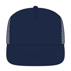 OTTO 3995015-1 ’OTTO Snap’ 5 Panel Pro Style Mesh Back Trucker Snapback Cap - Navy - Navy / 7 3/8’’ - 7 5/8’’