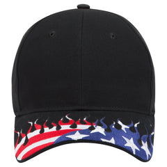 OTTO 58-755 6 Panel Low Profile Baseball Cap - Black - Black / 6 1/2’’ - 7 5/8’’