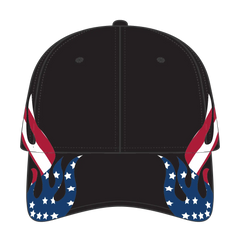 OTTO 58-755 6 Panel Low Profile Baseball Cap - Black - Black / 6 1/2’’ - 7 5/8’’