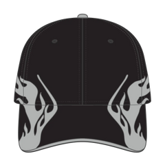 OTTO 58-755 6 Panel Low Profile Baseball Cap - Blk/Gry/Gry - Blk/Gry/Gry / 6 1/2’’ - 7 5/8’’