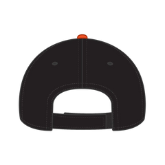 OTTO 58-755 6 Panel Low Profile Baseball Cap - Blk/N.Org/Wht - Blk/N.Org/Wht / 6 1/2’’ - 7 5/8’’