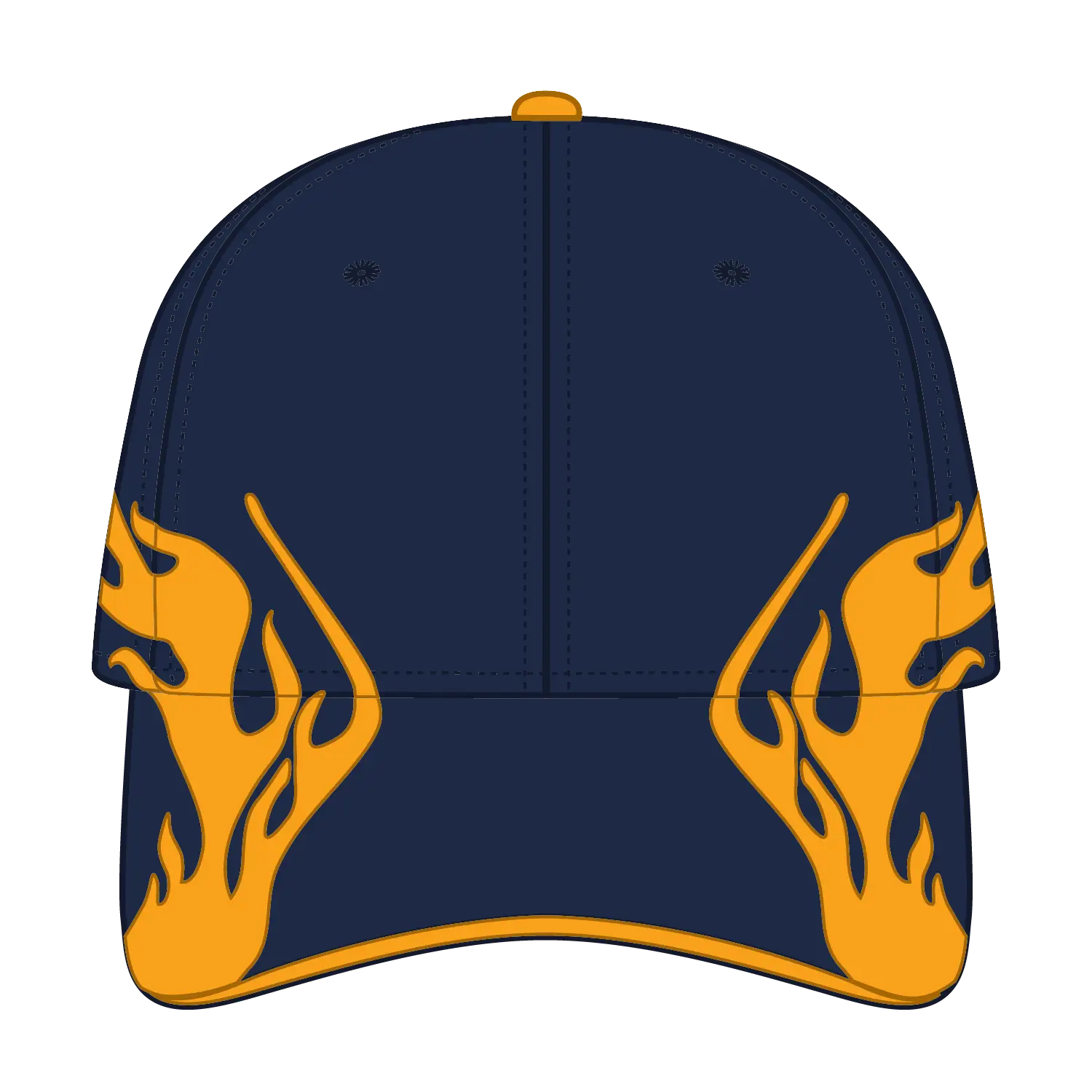 OTTO 58-755 6 Panel Low Profile Baseball Cap - Nvy/Gld/Gld - Nvy/Gld/Gld / 6 1/2’’ - 7 5/8’’