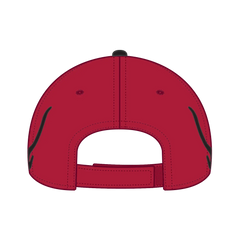 OTTO 58-755 6 Panel Low Profile Baseball Cap - Red/Blk/Blk - Red/Blk/Blk / 6 1/2’’ - 7 5/8’’