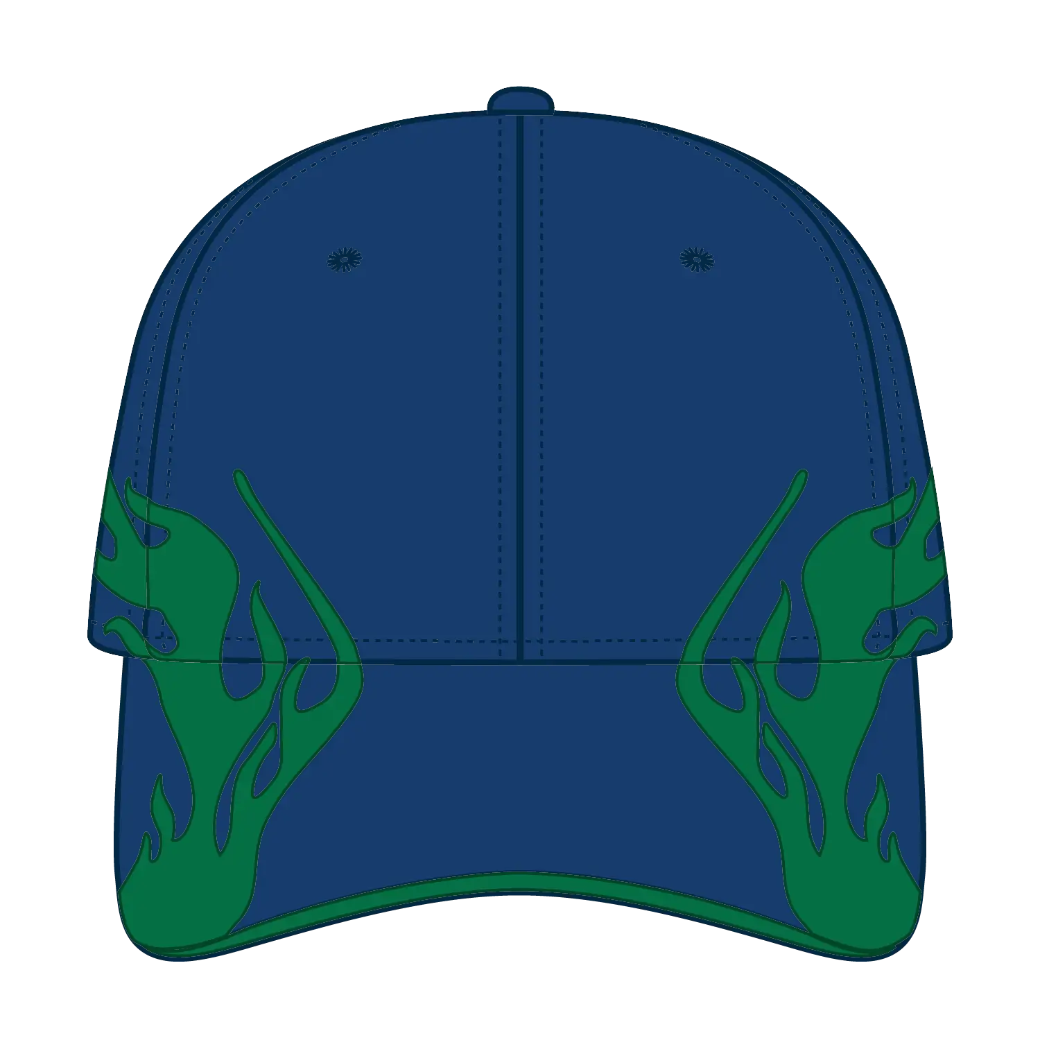 OTTO 58-755 6 Panel Low Profile Baseball Cap - Ryl/Com/B.Org - Ryl/Com/B.Org / 6 1/2’’ - 7 5/8’’