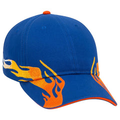 OTTO 58-755 6 Panel Low Profile Baseball Cap - Ryl/Com/B.Org - Ryl/Com/B.Org / 6 1/2’’ - 7 5/8’’