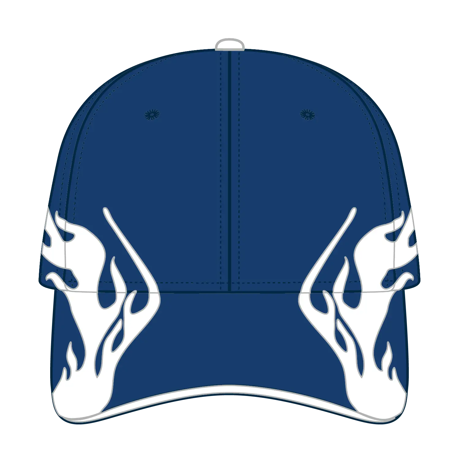OTTO 58-755 6 Panel Low Profile Baseball Cap - Ryl/Wht/Wht - Ryl/Wht/Wht / 6 1/2’’ - 7 5/8’’